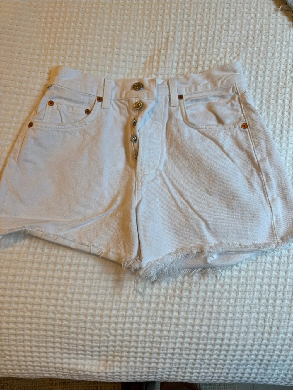 Citizens of Humanity | Annabelle Long Short in Gloss | High-Waisted Size 23